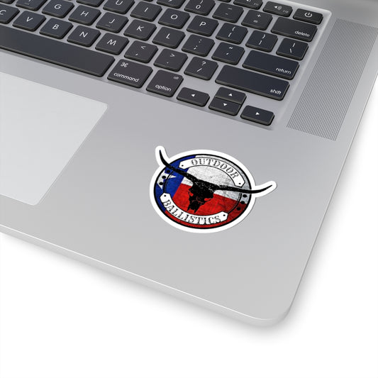 Sticker — Outdoor Ballistics Texas Longhorn Logo Kiss-Cut Sticker