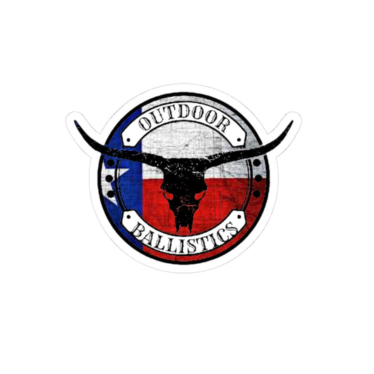 Sticker — Outdoor Ballistics Texas Longhorn Logo Kiss-Cut Sticker
